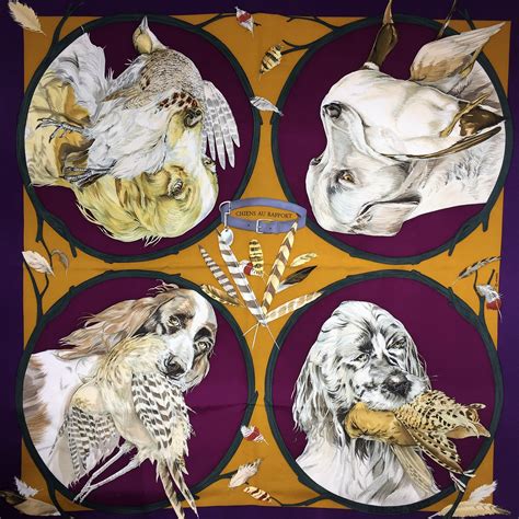 Hermes Silk Scarf Chiens au Rapport – Carre de Paris